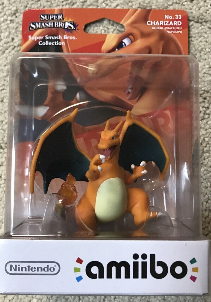 Charizard Amiibo Super Smash Bros. Series EU Version Card Damaged